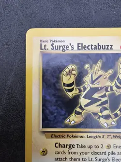 ⚡Pokemon TCG Lt. Surge's Electabuzz 27/132 Gym Heroes Rare Vintage WOTC NM ⚡ - Image 3