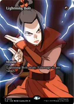 Lightning Bolt BORDERLESS Avatar: The Last Airbender MTG - Image 1