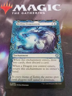 Mtg. Roiling Dragonstorm. Foil Showcase. Tarkir: Dragonstorm. Pack Fresh - Image 1