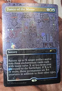1x GALAXY FOIL Dance Of The Manse MTG SLD Secret Lair NM - Image 1