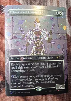 1x GALAXY FOIL Ethersworn Canonist MTG SLD Secret Lair NM - Image 1