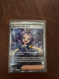 Pokemon TCG Acerola's Mischief Full Art Ultra Rare NM Condition - Image 3