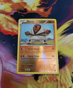 Throh 61/114 Black & White Reverse Holo Rare 2011 Pokemon TCG - LP - Image 1