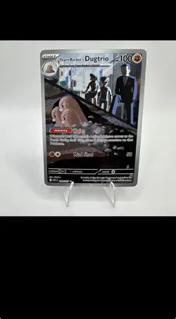 Pokemon Team Rocket's Dugtrio 239/217 Ascended Heroes Illustration Rare IR Card - Image 1