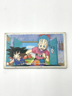 Son Goku & Bulma - Dragon Ball Vintage Baseball Game Menko Card - Image 2