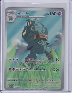 Golurk 123/086 NM – Illustration Rare Holo – 2025 Pokemon TCG S&V Black Bolt - Image 1