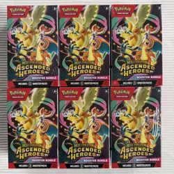 Pokemon TCG Mega Evolution Ascended Heroes Booster Bundles LOT OF 6 SEALED - Image 1