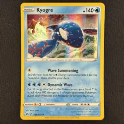 Pokemon TCG Kyogre 036/159 Crown Zenith Holo Rare Card - Image 1