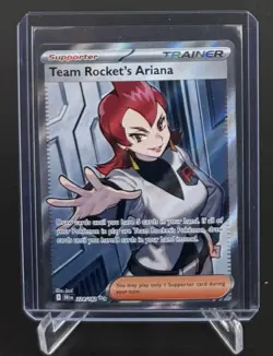 Pokemon TCG Team Rocket's Ariana 224/182 SV10: Destined Rivals Full Art NM - Image 1