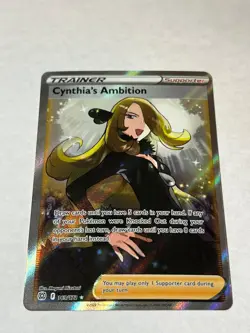 Cynthia's Ambition 169/172 Ultra Rare Brilliant Stars Pokemon Near Mint - Image 1