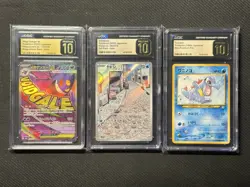 💎💎💎CGC PRISTINE 10 JAPANESE POKEMON SLAB LOT💎💎💎 GENGAR/SLOWPOKE/TOTODILE - Image 1