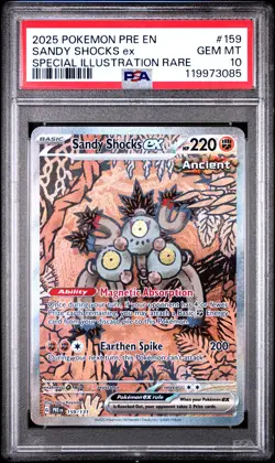 Sandy Shocks Ex Pokemon Pre En-Prismatic Evolutions 159 NM PSA 10 - Image 1