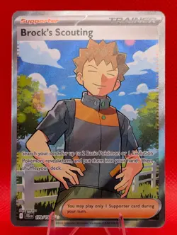 BROCK'S SCOUTING 179/159 JOURNEY TOGETHER POKEMON NM/M BROCK'S SCOUTING - Image 1