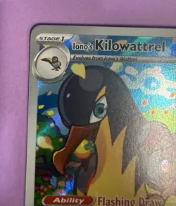 Pokemon Iono's Kilowattrel Illustration Rare 163/159 Sv09: Journey Together Holo - Image 5