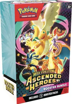 Pokemon TCG: Mega Evolution Ascended Heroes Booster Bundle (6 Booster Packs) - Image 1