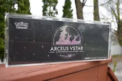 Pokemon Arceus VSTAR Ultra Premium Collection UPC Sealed + Acrylic Display Case - Image 1