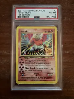 2001 Pokemon Neo Revelation Ho-oh 1st Edition Holo 07/64 NM-MT - Image 1