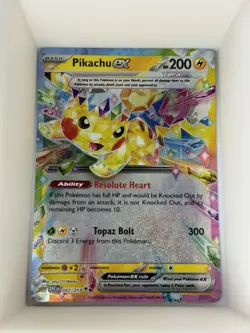 Pikachu ex 057/191 Double Rare Surging Sparks Pokemon Near Mint - Image 1