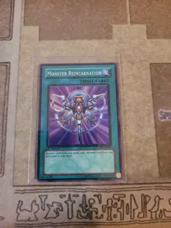 YUGIOH MONSTER REINCARNATION RDS-EN045 SUPER 1ST ED MP - Image 1