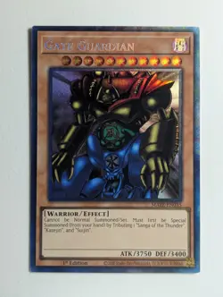 Near Mint Yu-Gi-Oh Maze of Memories Gate Guardian MAZE-EN035 Collector's Rare - Image 1