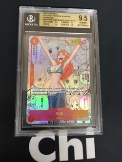 Chinese BGS9.5 ONE PIECE Card Nami OP01-016 Manga Alt Art The Best Serial Number - Image 1