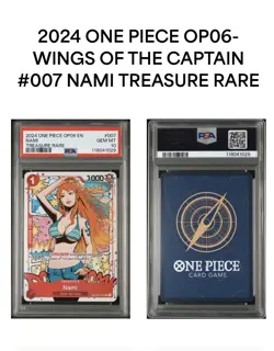 One Piece 2024 Nami Full Art Treasure Rare Card OP06-007 PSA 10 - Image 3