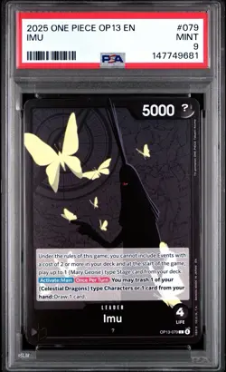 2025 ONE PIECE OP13-CARRYING ON HIS WILL #079 IMU PSA 9 - Image 1