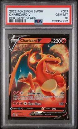 The Pokemon Company Charizard V 017/172 Brilliant Stars Ultra Rare Holo PSA 10 - Image 1