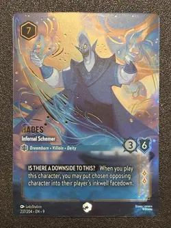 Hades - Infernal Schemer (Enchanted) 237/204 Fabled Holo - Image 1