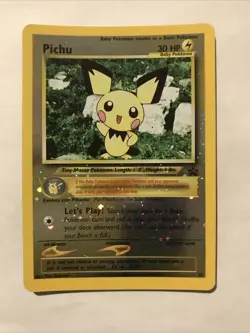 Pichu Reverse Holo Black Star Promo 35 WOTC Pokemon Card - Image 1
