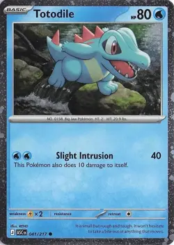 Totodile (Cosmos Holo) Common Miscellaneous Cards & Products 041/217 NM - Image 1
