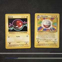 Pokemon TCG Electrode Base Set, Card 21/102, Rare, LP + shadowless voltorb - Image 1