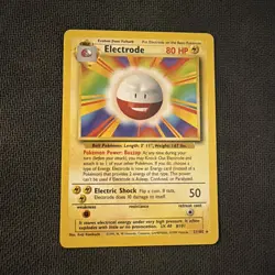 Pokemon TCG Electrode Base Set, Card 21/102, Rare, LP + shadowless voltorb - Image 2
