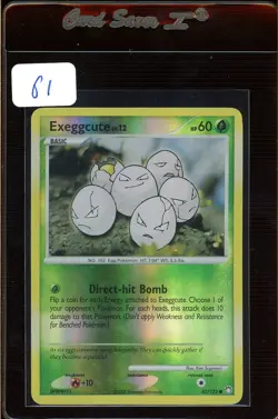 Pokemon Card Exeggcute LV.12 Mysterious Treasures 82/123 EX/NM Reverse Holo TCG! - Image 1
