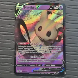 Mimikyu V 068/172 Holo Ultra Rare Brilliant Stars Pokemon Card - Image 1