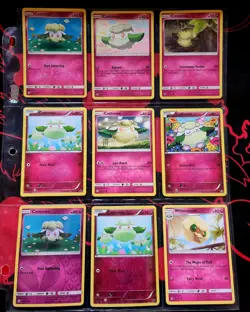 Pokemon TCG 9 Card Lot Cottonee Whimsicott Basic Stage 2 Regular Holo English - Image 1