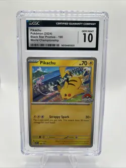 Pikachu 190 Sv: Scarlet & Violet Promo Cards Regular CGC 10 - Image 1