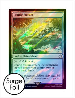 1x Prairie Stream, Fallout Surge Foil, Magic MTG NM - Image 1