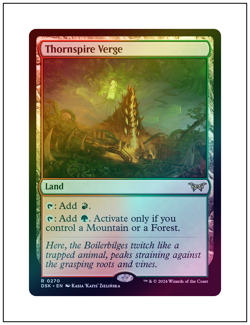 1x Thornspire Verge, Foil, Magic MTG NM - Image 1