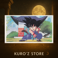 Son Goku - Dragon Ball Vintage Baseball Game Menko Card - Image 1