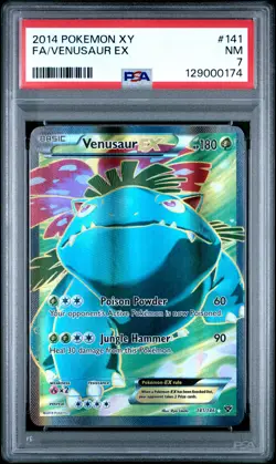 2014 Pokemon Xy #141 Fa/Venusaur Ex PSA 7 - Image 1