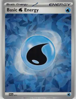 Basic Water Energy 011 Scarlet & Violet Energies Pokemon Cracked Ice Holo NM - Image 1