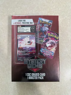 Pokemon Mystery Gems 1 CGC Graded Card & 1 Booster Pack 2025 New Sealed Box - Image 1