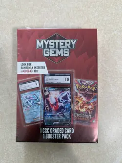 Pokemon Mystery Gems 1 CGC Graded Card & 1 Booster Pack 2025 New Sealed Box - Image 2