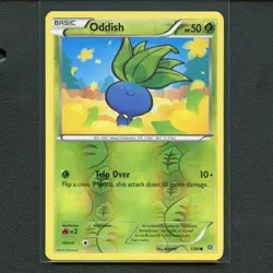 Pokemon TCG Oddish 1/98 XY Ancient Origins Reverse Holo Common Card EN-LP 2015 - Image 1