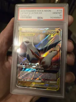 PSA 10 Latias And Latios Gx 113/181 Ultra Rare Pokemon Team Up 2018 TAG TEAM - Image 3