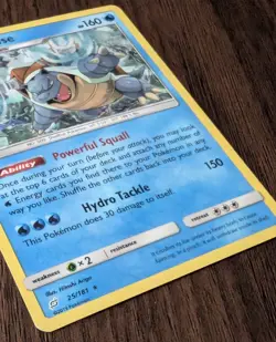 Pokemon Blastoise 25/181 Deck Exclusives Cracked Ice Holo LP - Image 3