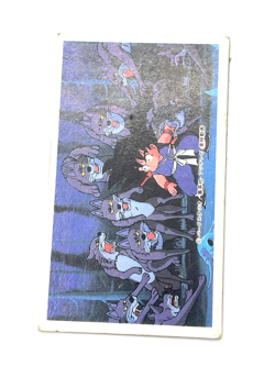 Son Goku & Wolf - Dragon Ball Vintage Baseball Game Menko Card - Image 3