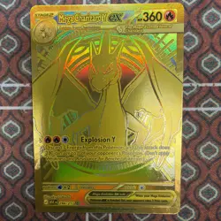 Mega Charizard Y EX 294/217 Gold Hyper Rare, Ascended Heroes, Pokemon TCG (NM) - Image 2