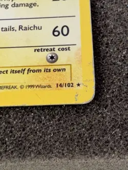 Pokemon TCG Raichu 1999 Base Set Shadowless Holo - Image 4